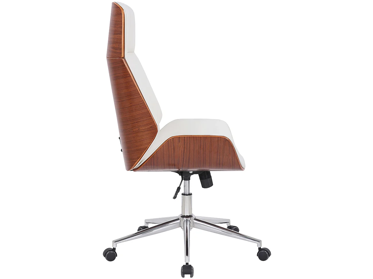 Fauteuil de bureau Varel - Noyer - blanc110.00