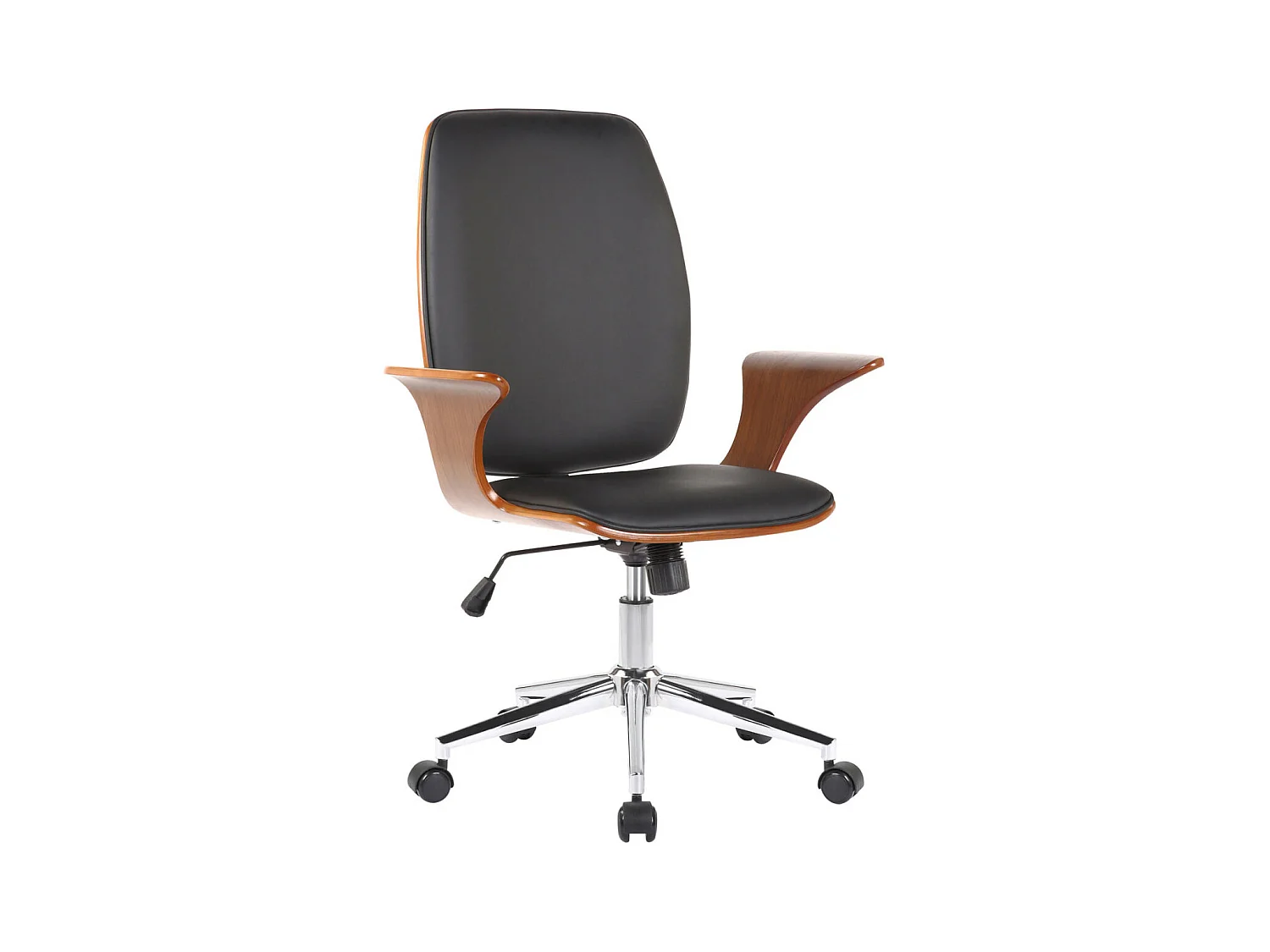 Fauteuil de bureau Burbank - Noyer - Noir93.00