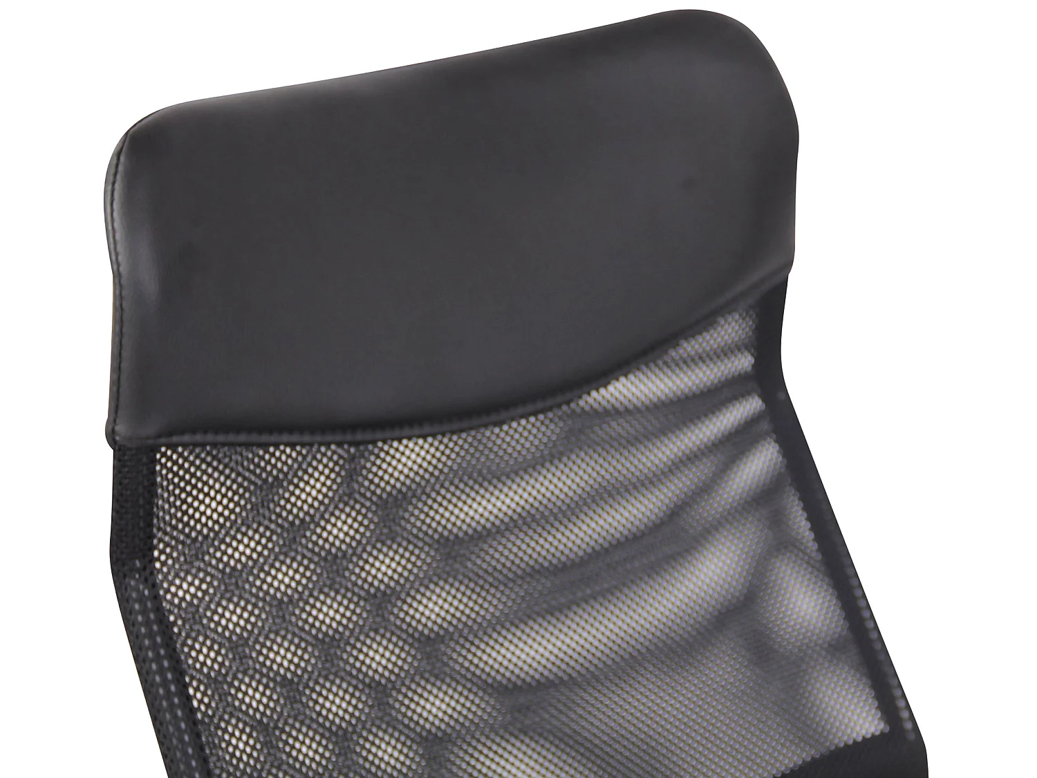 Bureaustoel - Microfiber & Metaal in chroomoptiek - zwart - Korba