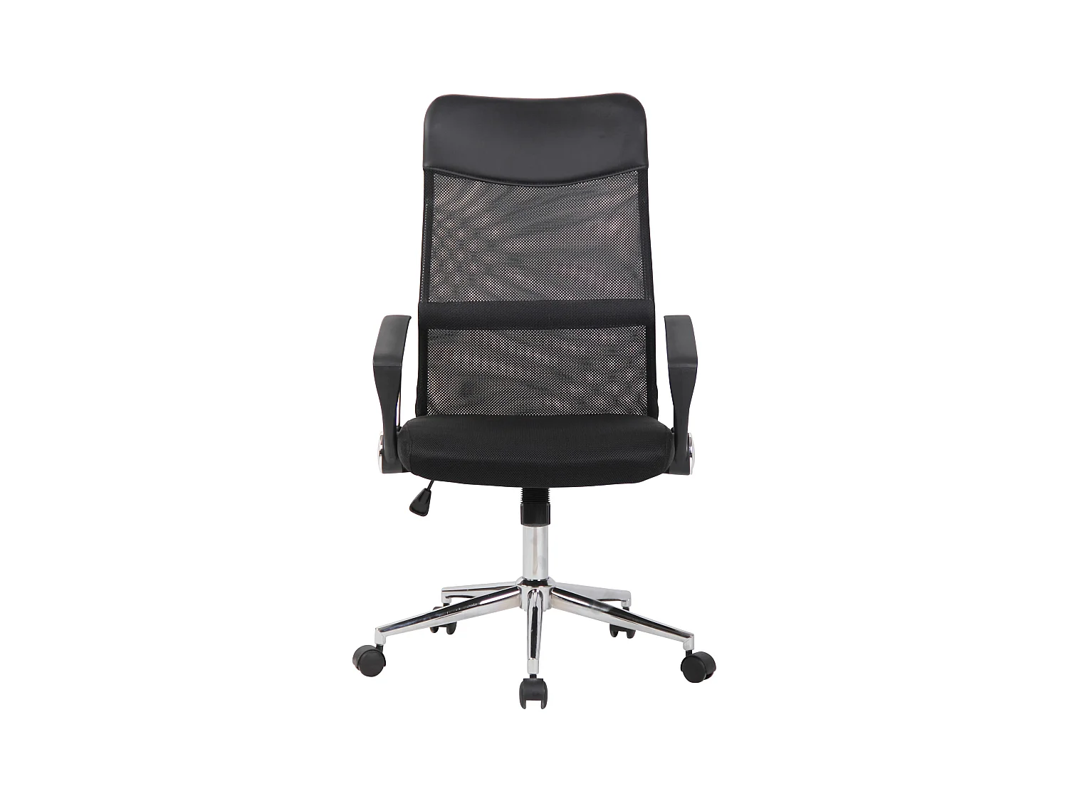 Sedia da ufficio - Microfibra & Metallo in look cromato - nero - Korba