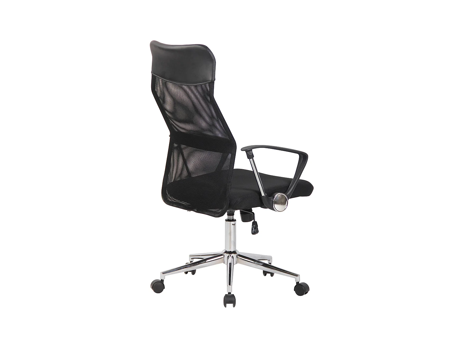 Sedia da ufficio - Microfibra & Metallo in look cromato - nero - Korba