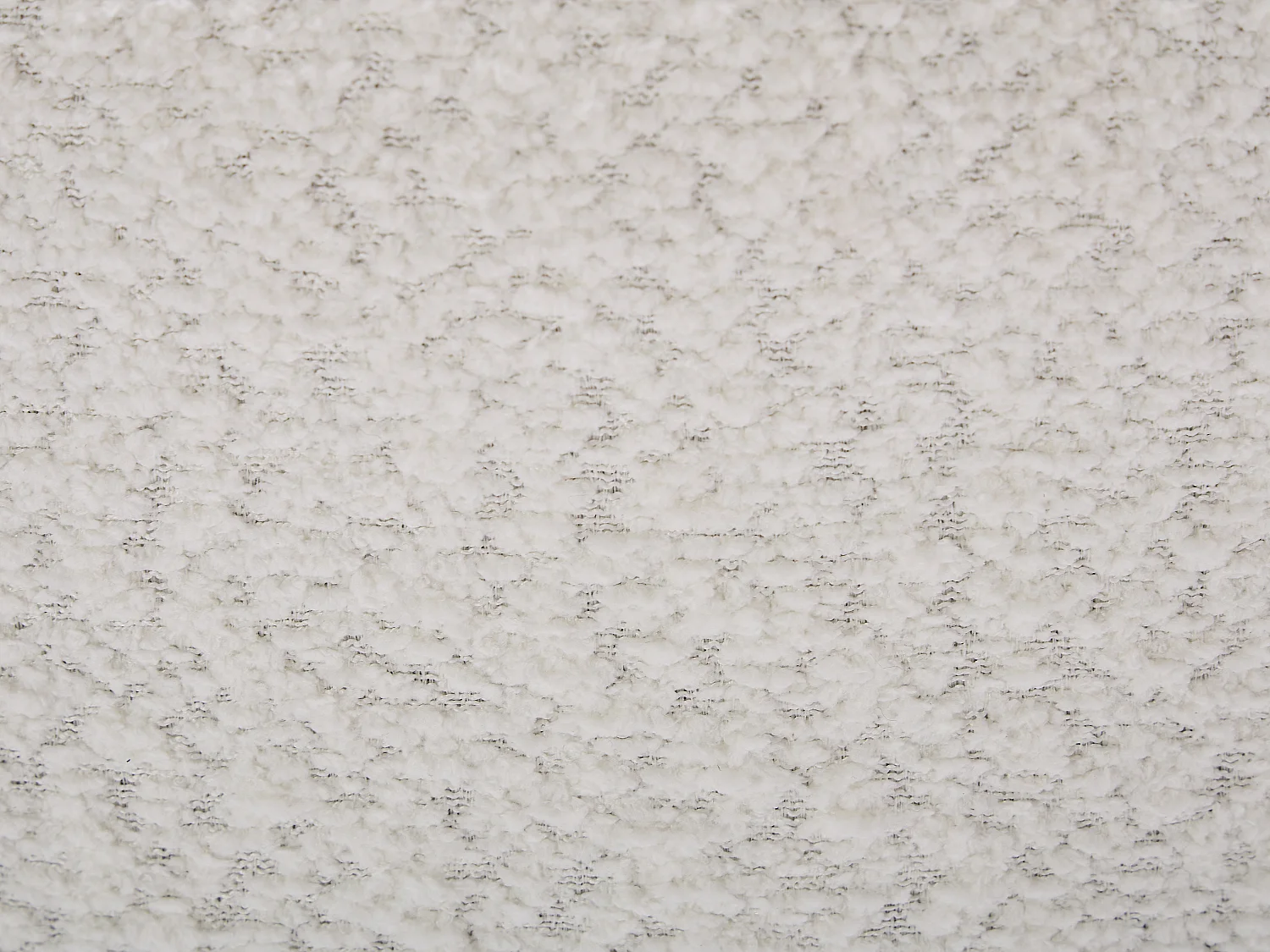 Lot de 2 tabourets de bar en tissu bouclette et métal noir - Hauteur réglable - Blanc - PEGA de Pascal MORABITO