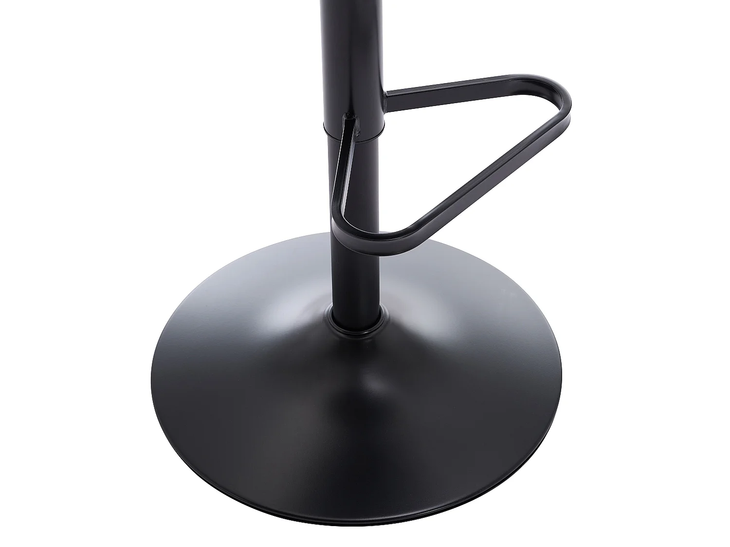 Lot de 2 tabourets de bar en tissu bouclette et métal noir - Hauteur réglable - Blanc - PEGA de Pascal MORABITO