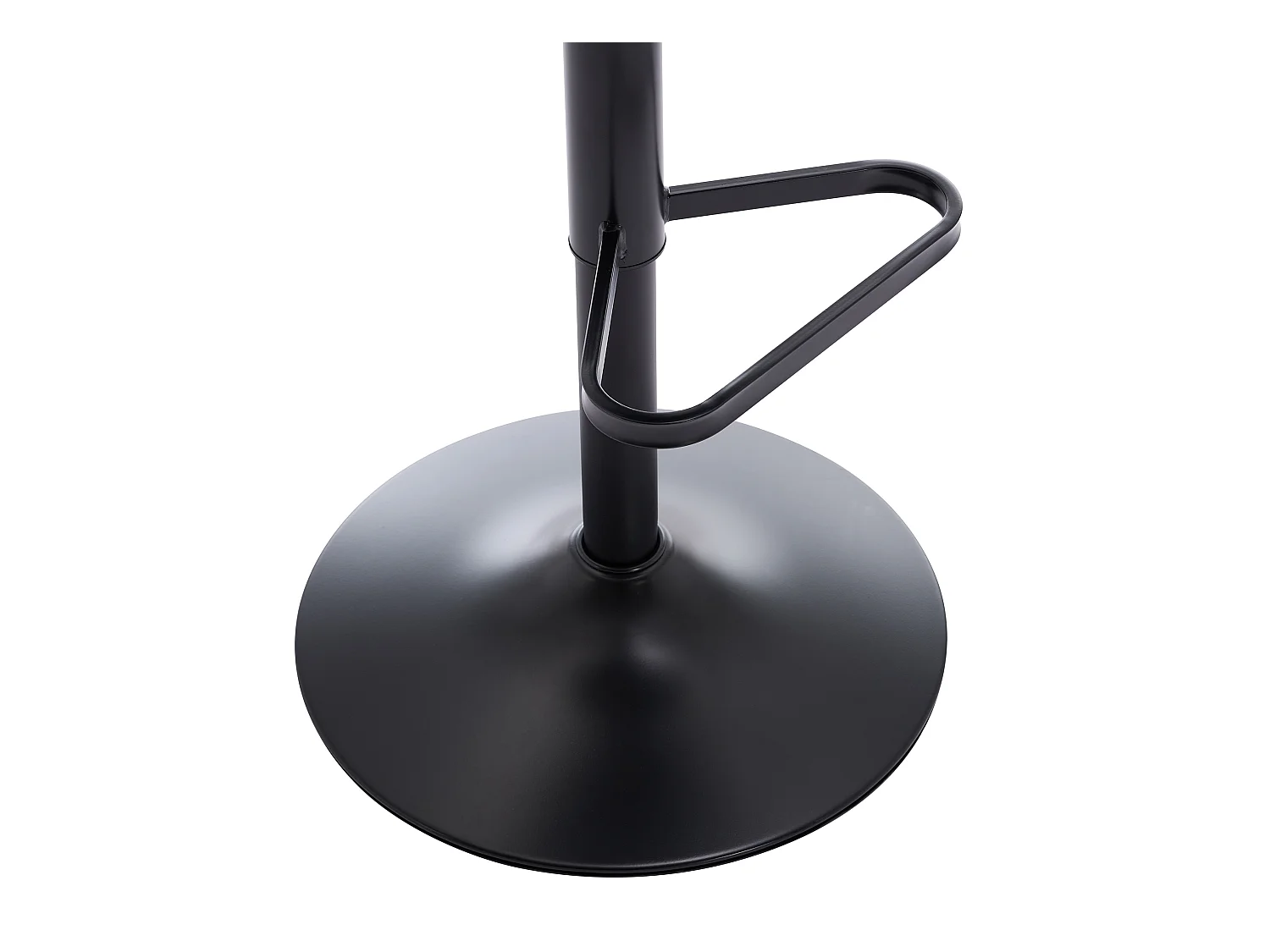 Barhocker 2er-Set - Bouclé-Stoff & schwarzes Metall - Höhenverstellbar - Weiß - PEGA von Pascal MORABITO