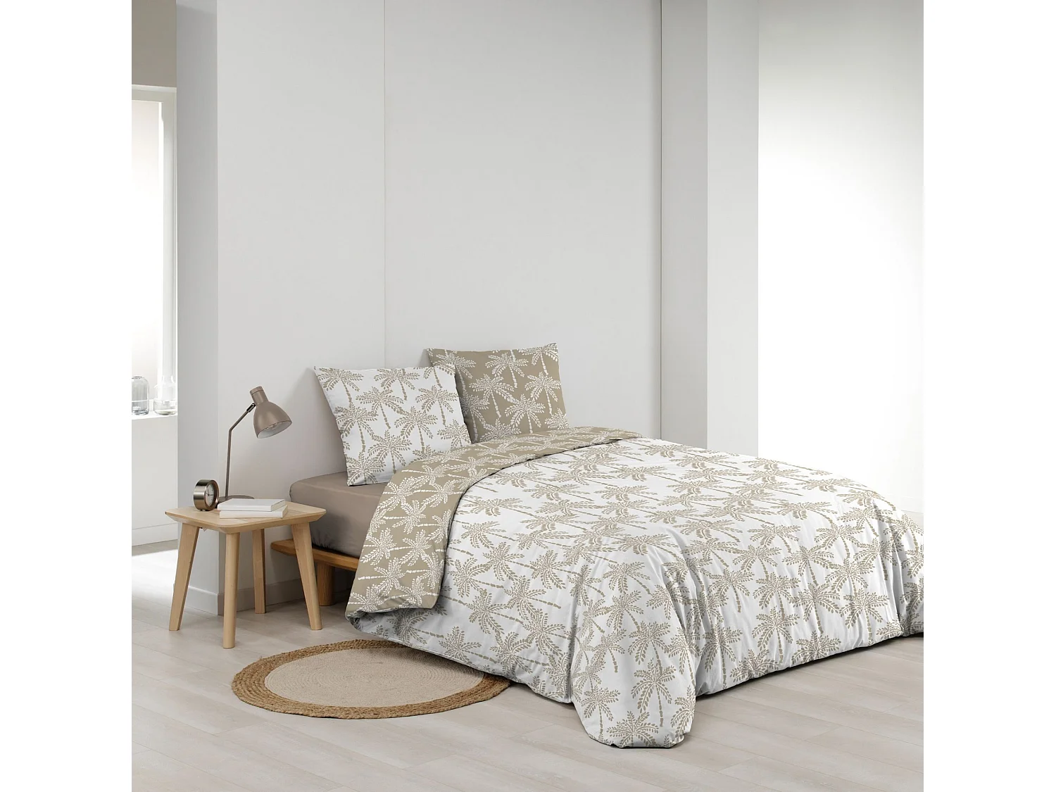 Juego de cama reversible 100% algodón 240 x 220 cm