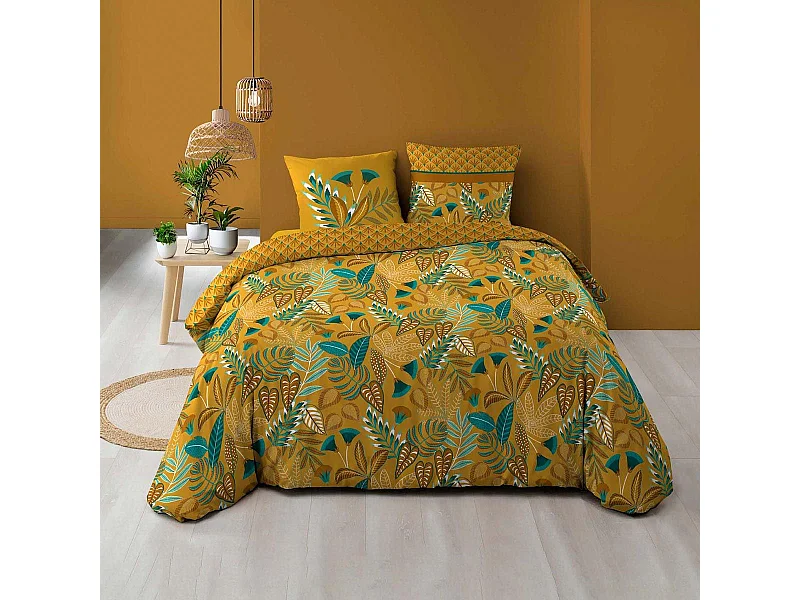 Parure de Lit 3 Pièces "Tilda" 240x200cm Jaune