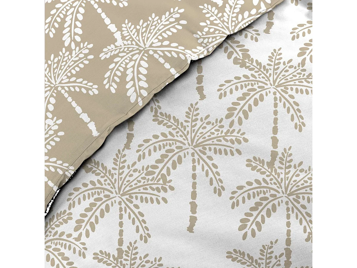 Parure de Lit 3 Pièces "Oliana" 260x240cm Beige