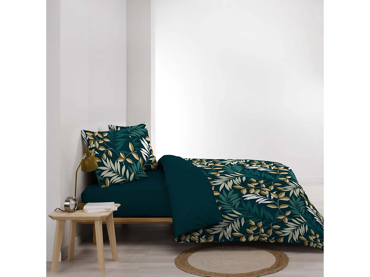 Parure de Lit 3 Pièces "Nelida" 240x220cm Bleu