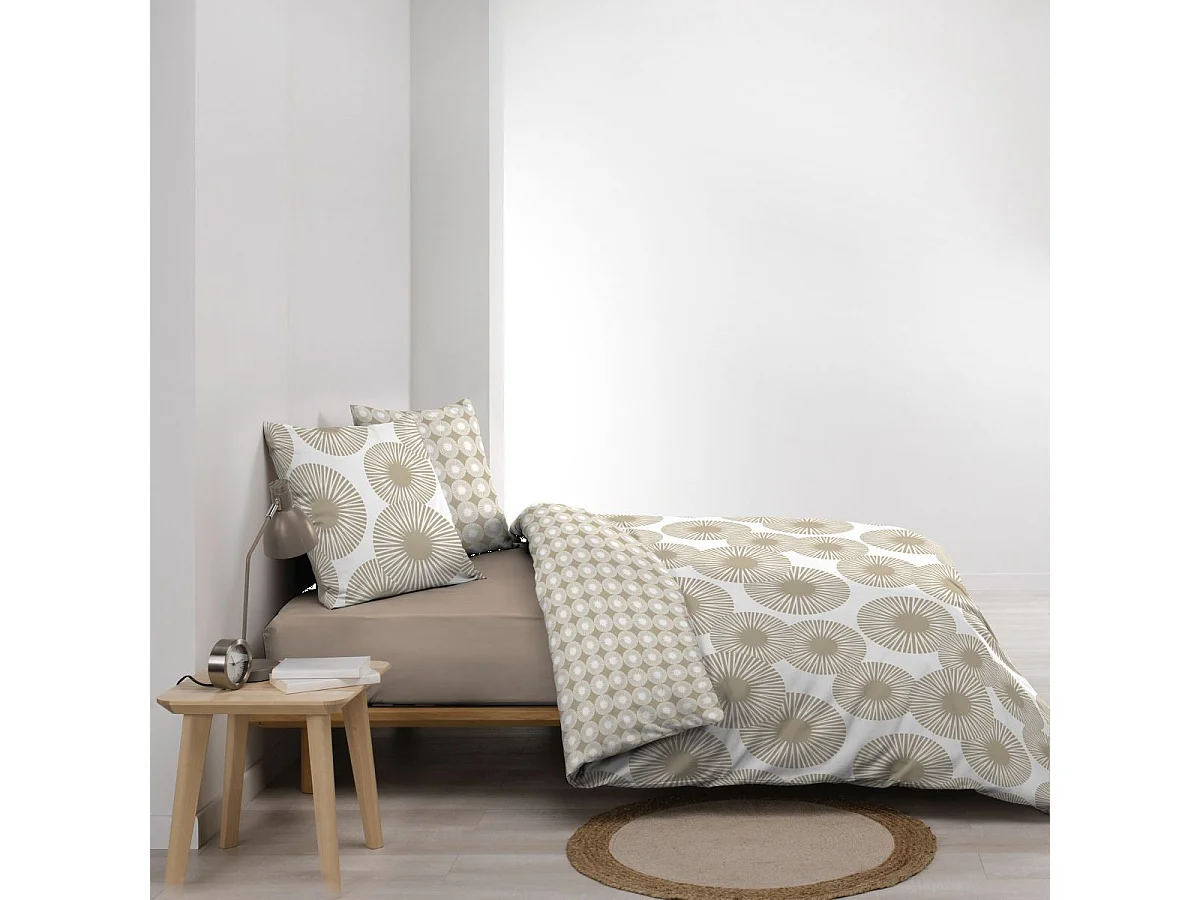 Parure de Lit 3 Pièces "Nebulla" 260x240cm Beige