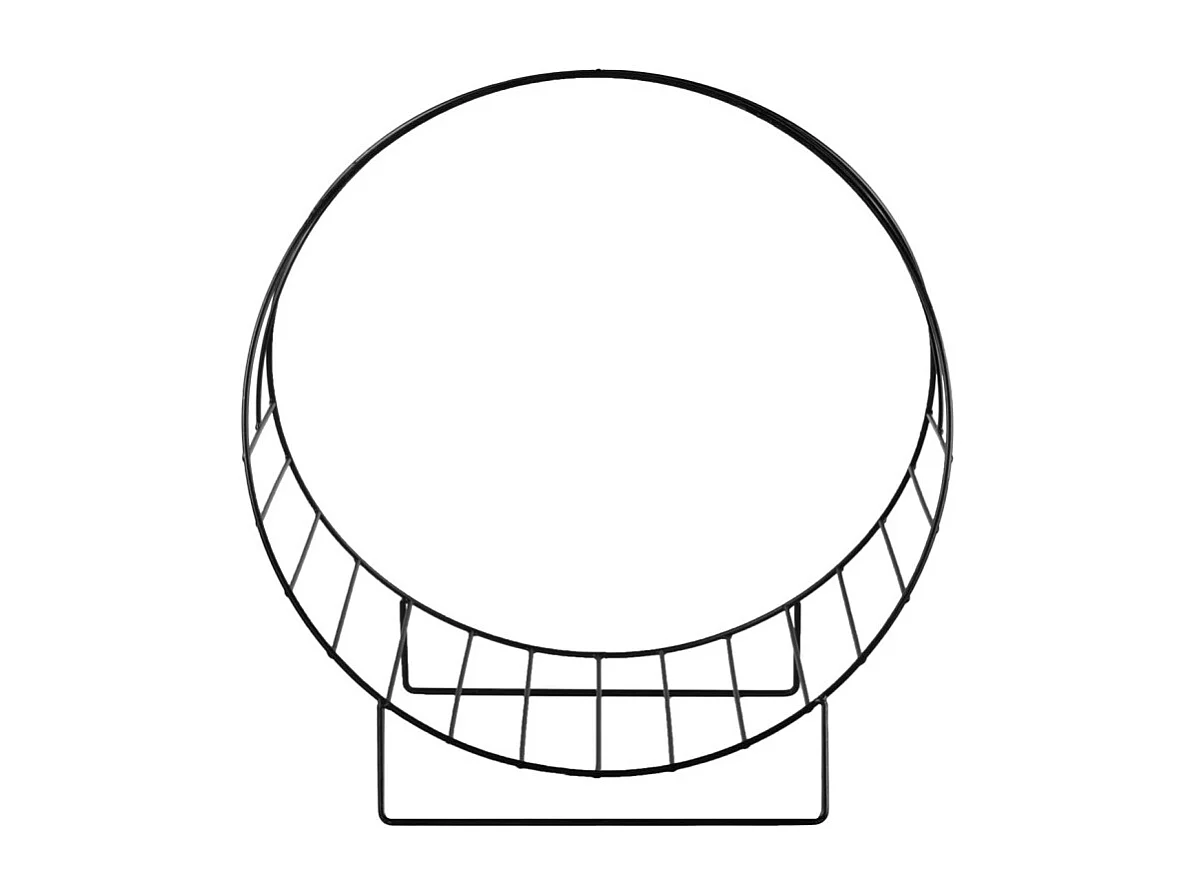 Porte revues / Porte bûches filaire en métal noir - RACK 9968