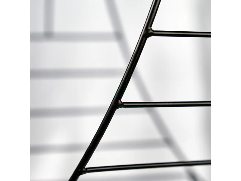 Porte revues / Porte bûches filaire en métal noir - RACK 9968