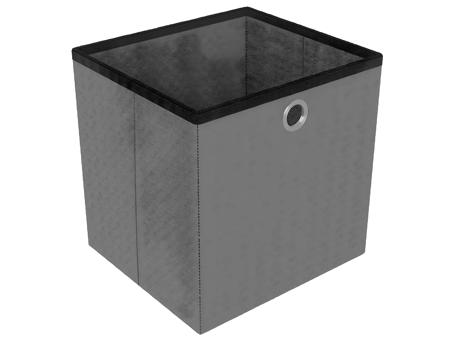 Kast met 6 vakken met boxen 103x30x72,5 cm stof zwart