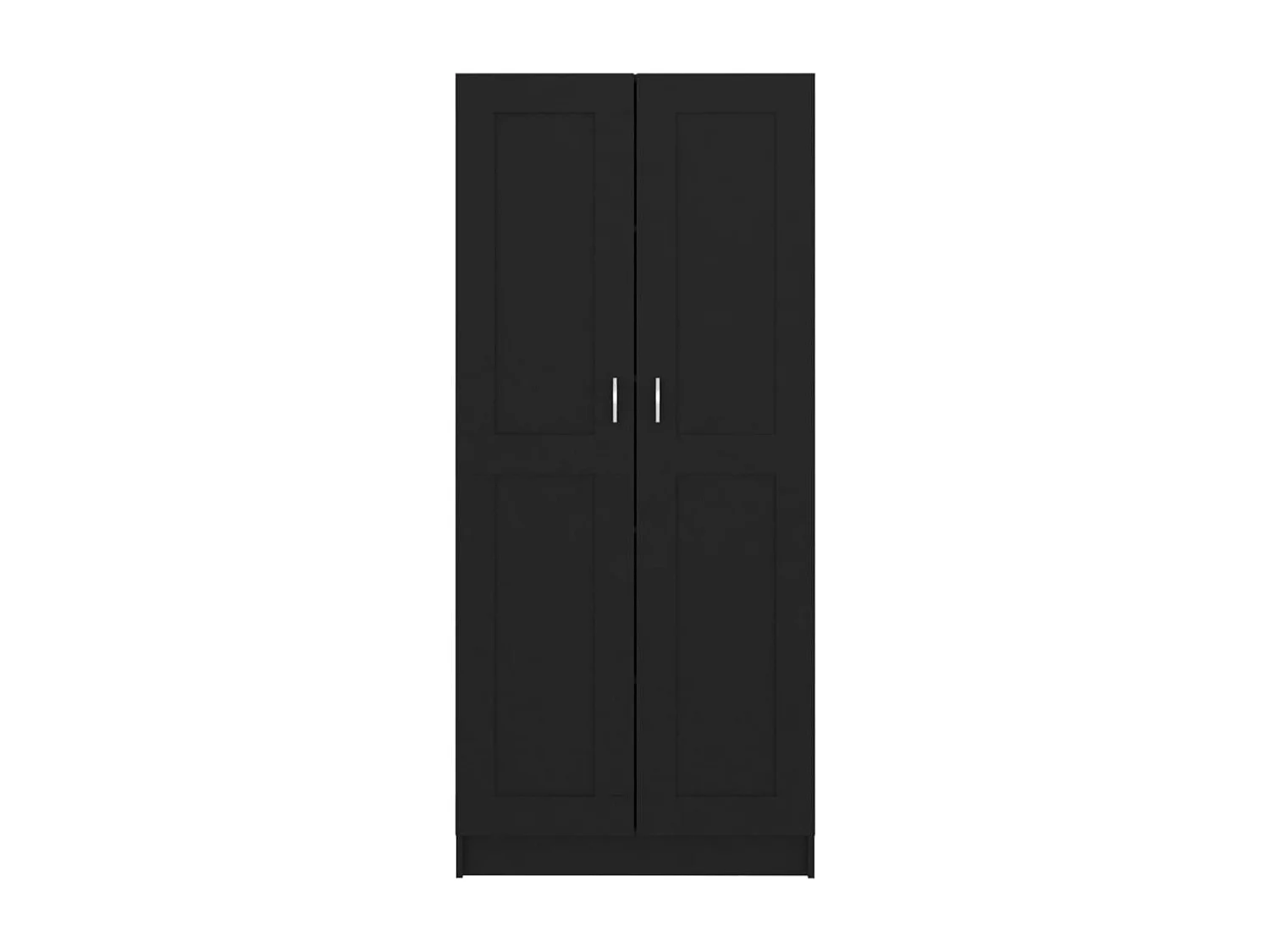 Armoire multifonction 2 portes Kala 82cm - Un rangement tout-en-un pour votre maison-Noir