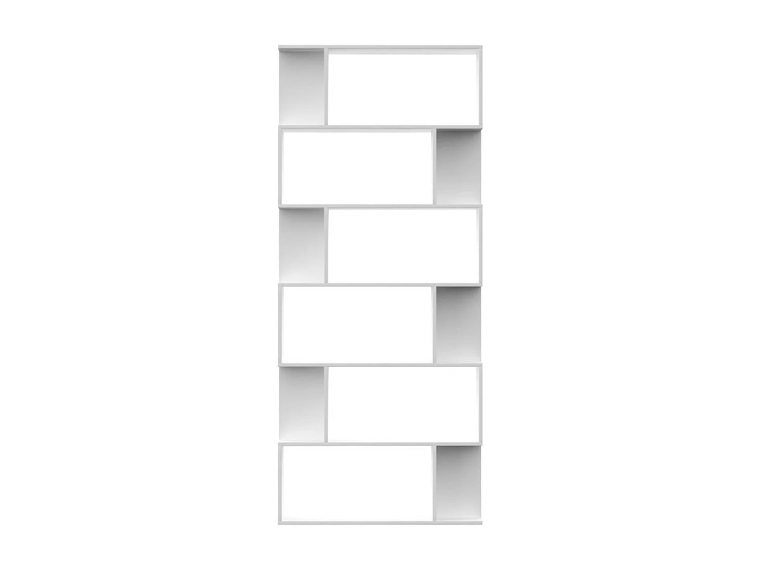 Bibliothèque-Séparateur de pièce Blanc 80x24x192