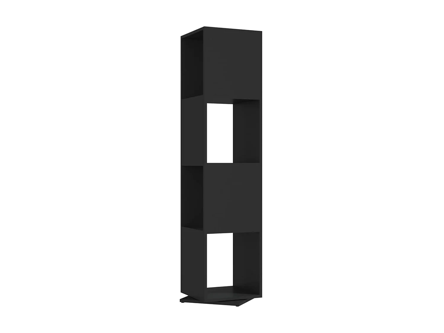 Armoire rotative Noir 34,5x34,5x147,5