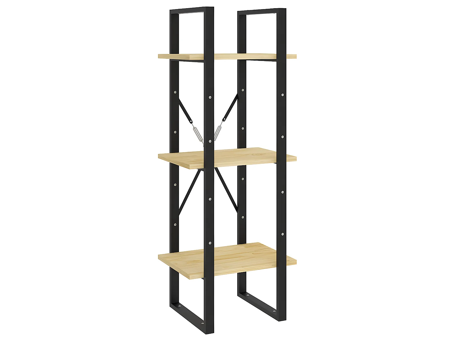 Bibliothèque à 5 niveaux 40x30x175 Bois de pin