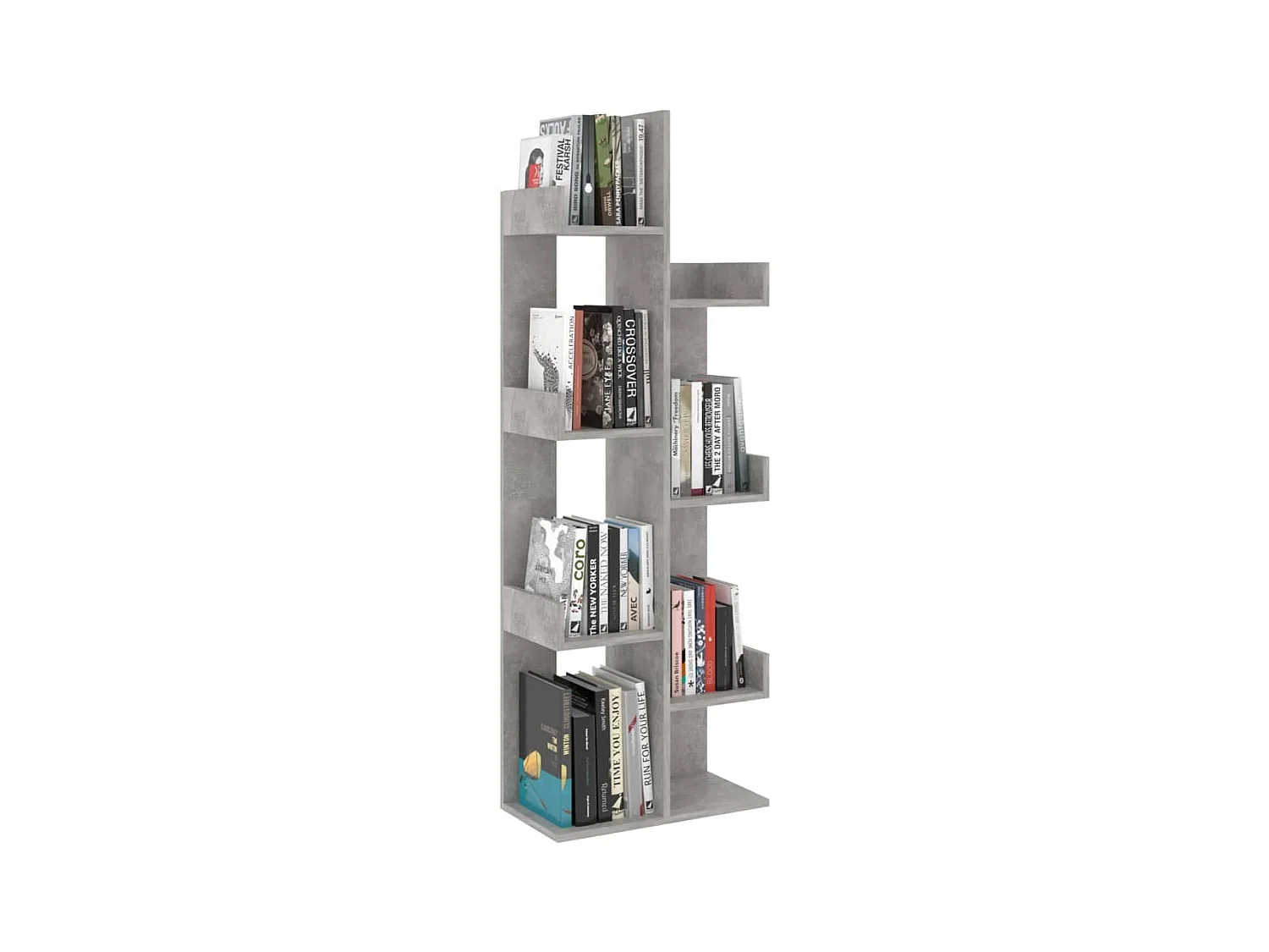 Bibliothèque Gris béton 48x25,5x140