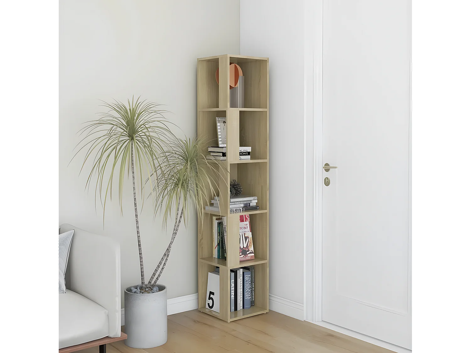 Armoire d'angle Chêne sonoma 33x33x164,5