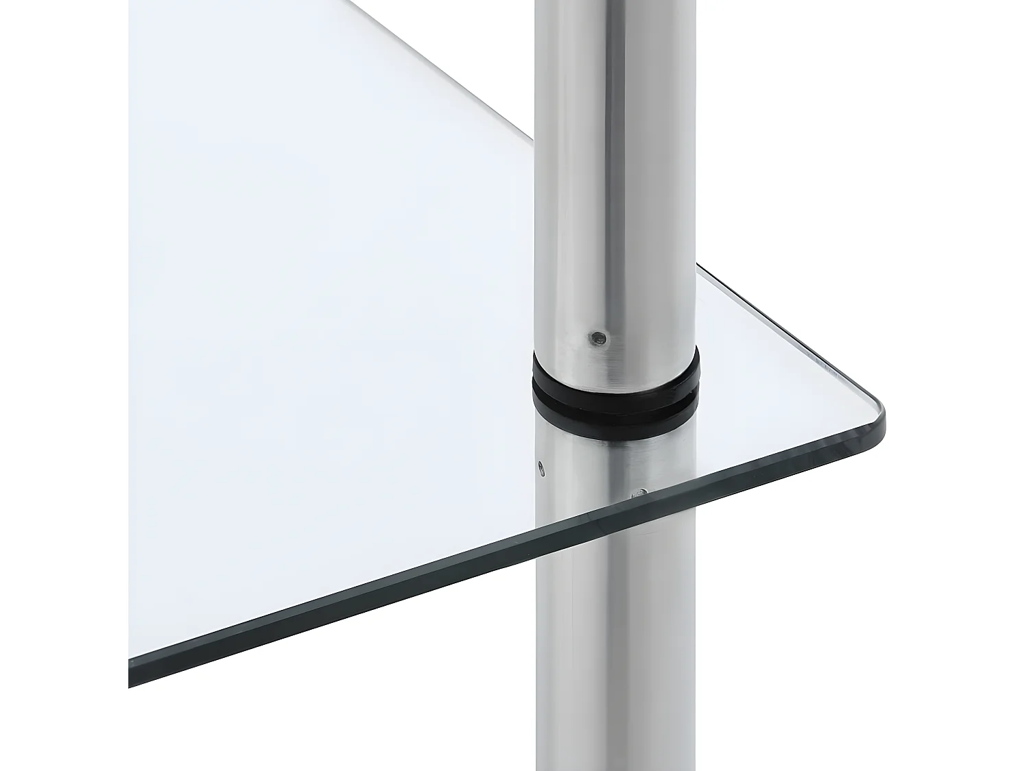 Étagère à 6 niveaux Transparent 40x40x160 Verre trempé