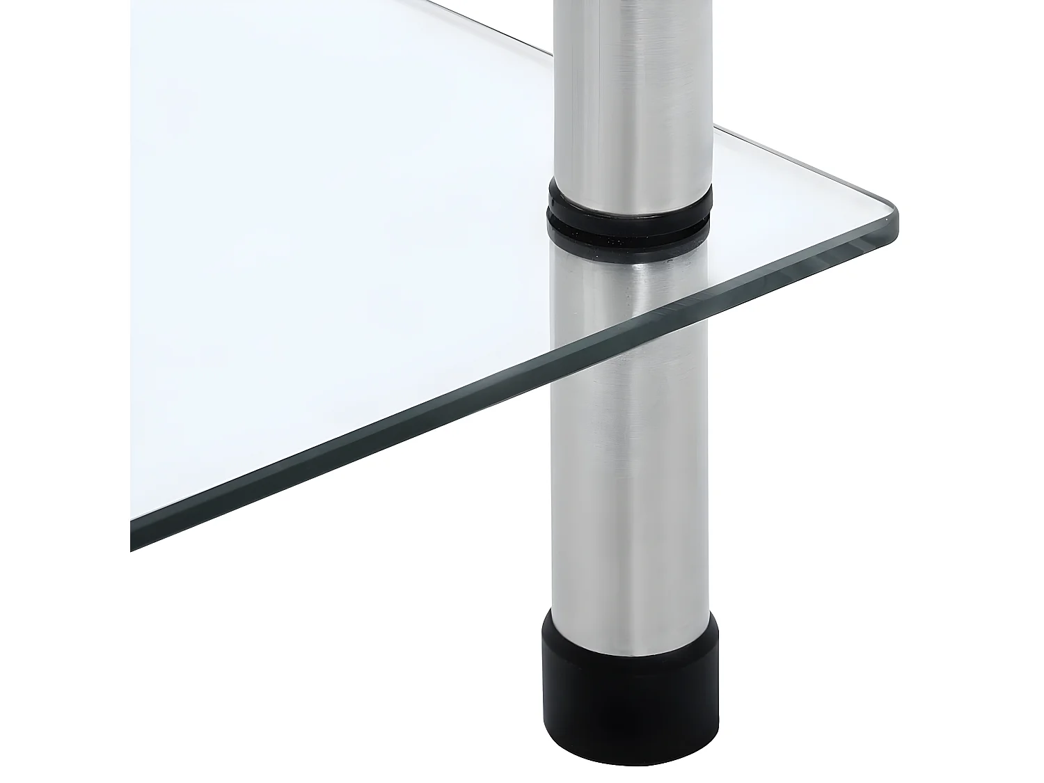 Étagère à 6 niveaux Transparent 40x40x160 Verre trempé