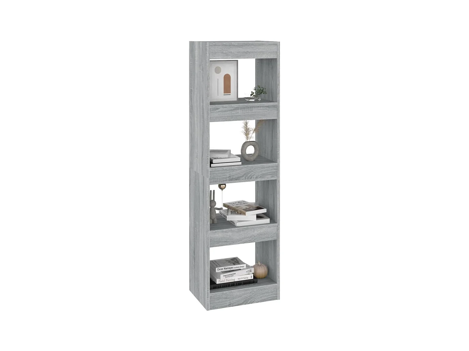 Bibliothèque-Séparateur de pièce Sonoma gris 40x30x135