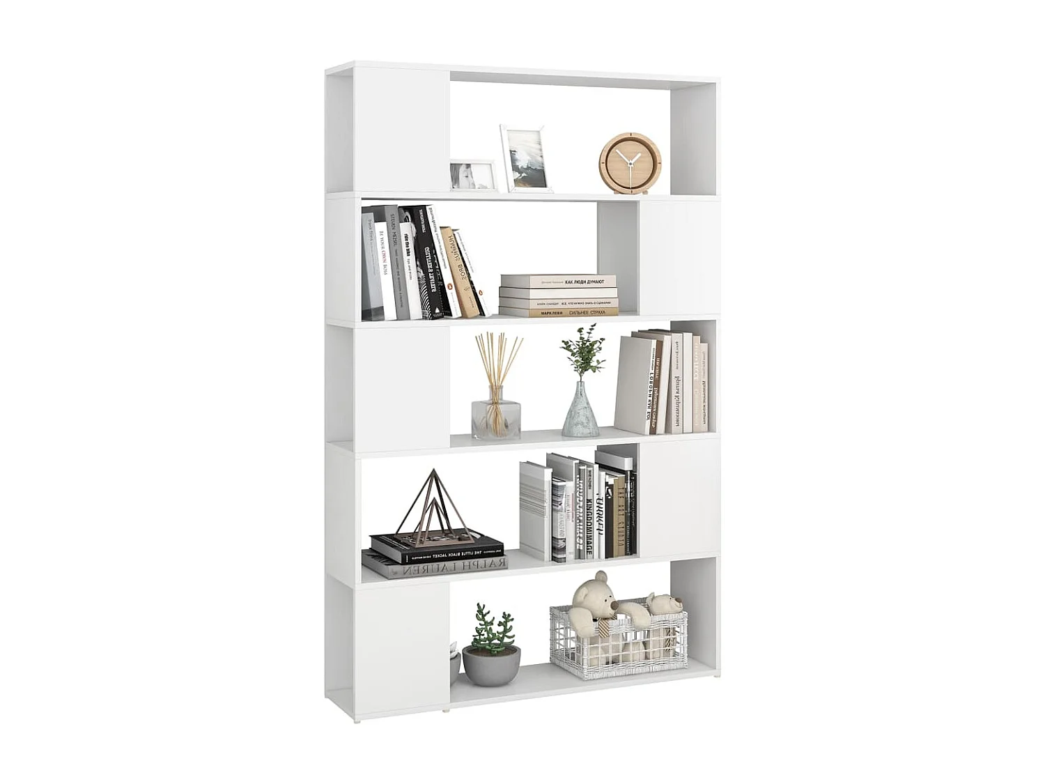 Bibliothèque Séparateur de pièce Blanc 100x24x155