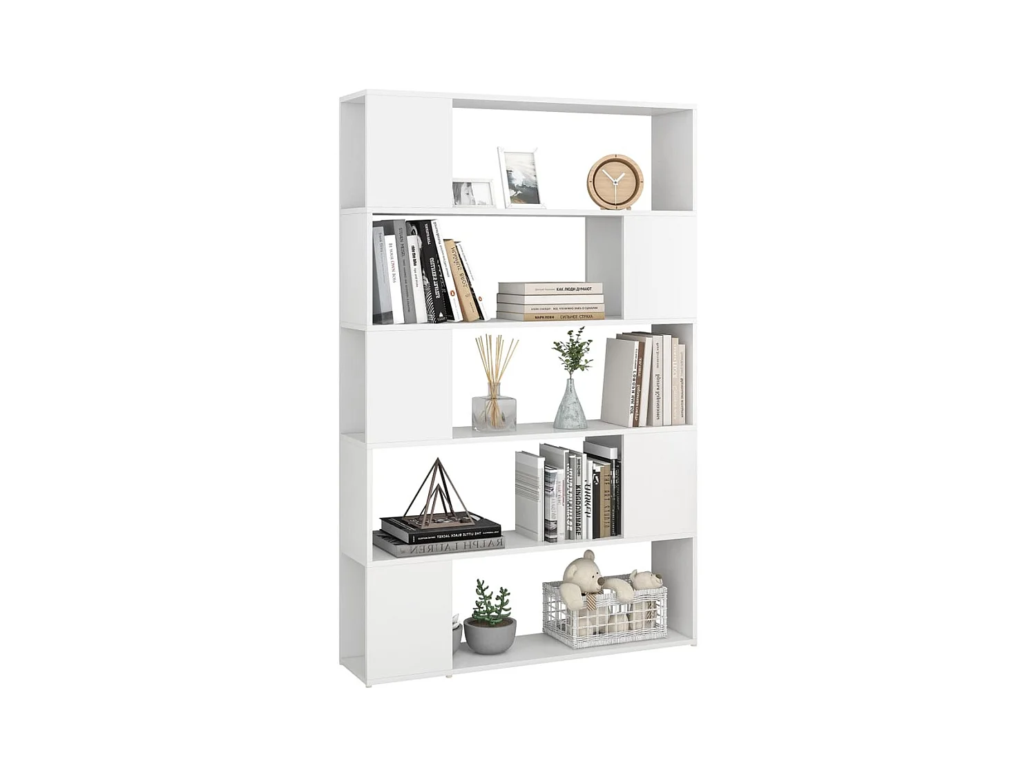 Bibliothèque Séparateur de pièce Blanc 100x24x155
