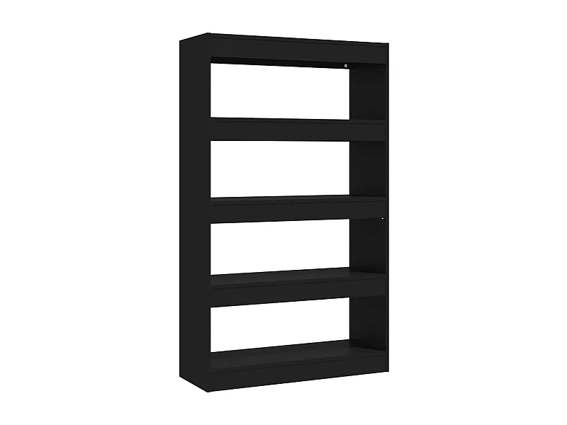 Bibliothèque-Séparateur de pièce Noir 80x30x135