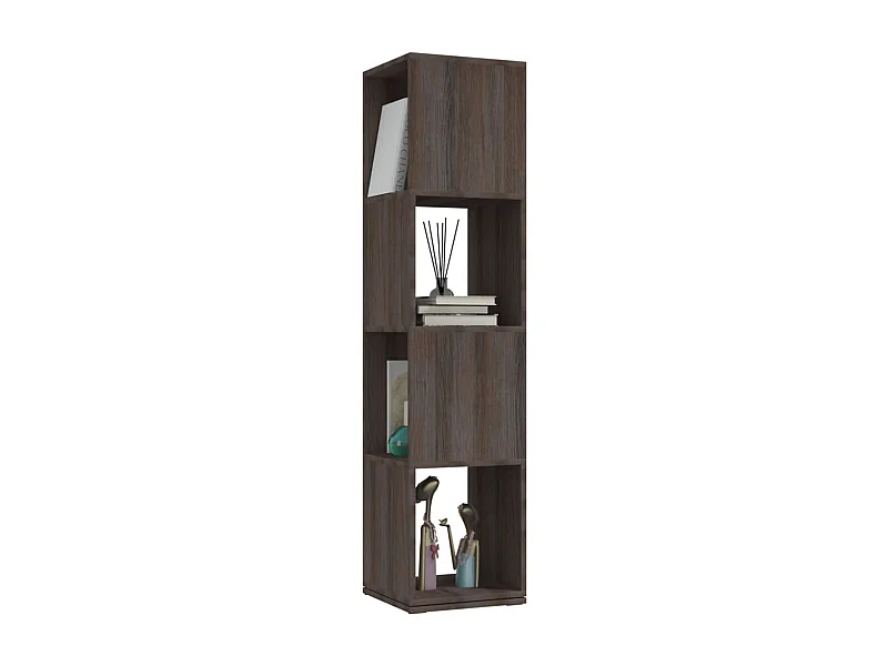 Armoire rotative Gris et chêne 34,5x34,5x147,5