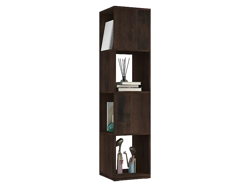 Armoire rotative Chêne fumé 34,5x34,5x147,5
