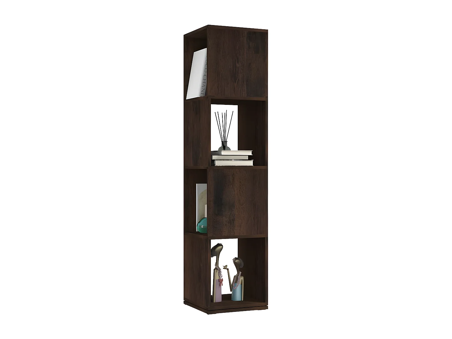 Armoire rotative Chêne fumé 34,5x34,5x147,5
