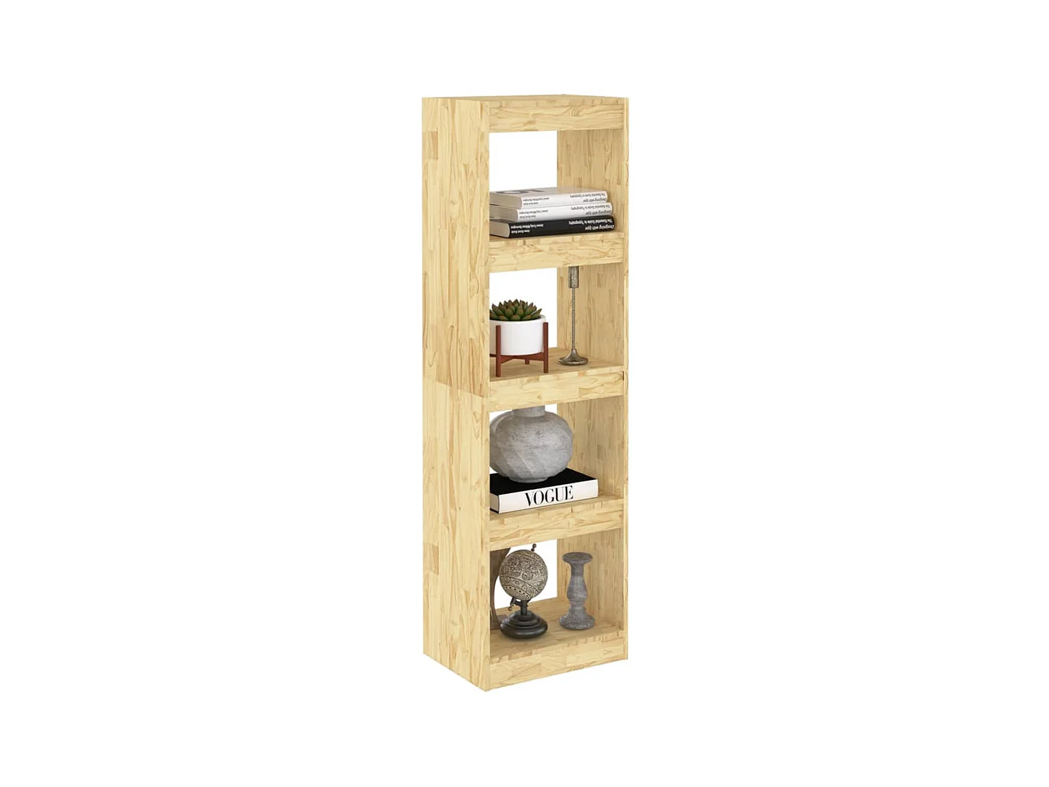 Bibliothèque-Séparateur de pièce 40x30x135,5 Pin massif