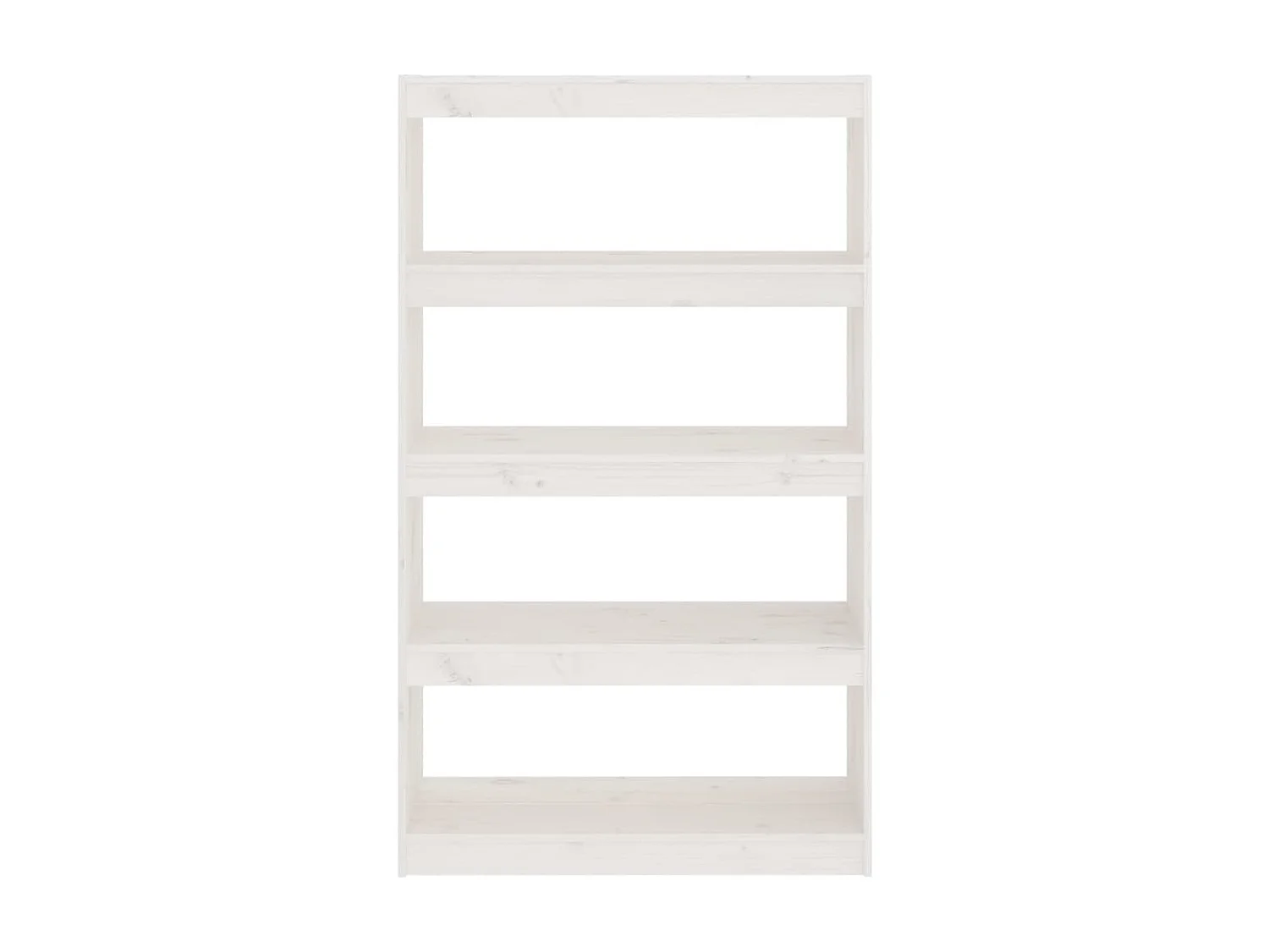 Bibliothèque-Séparateur de pièce Blanc 80x30x135,5 Pin solide