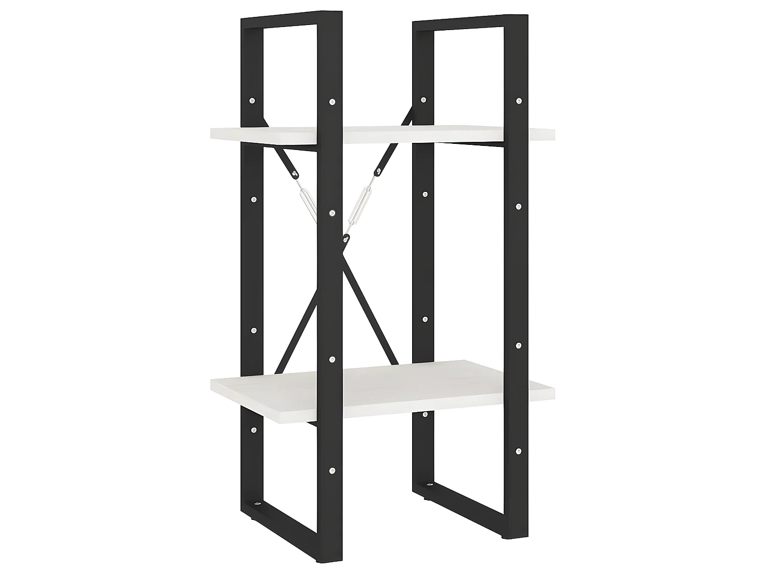 Bibliothèque à 5 niveaux Blanc 40x30x175 Bois de pin