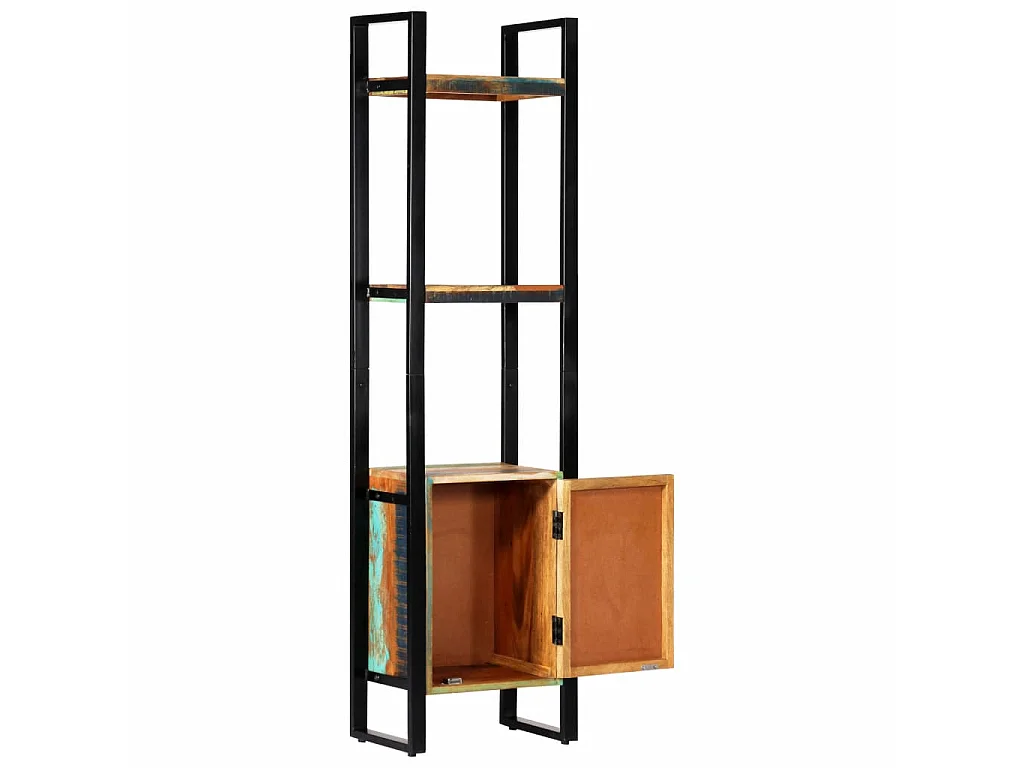 Bibliothèque 45x30x171 Bois de récupération solide