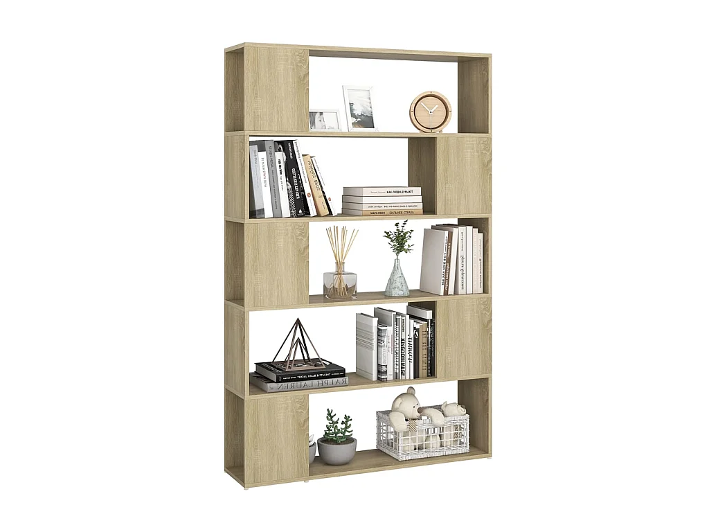 Bibliothèque-Séparateur de pièce Chêne sonoma 100x24x155