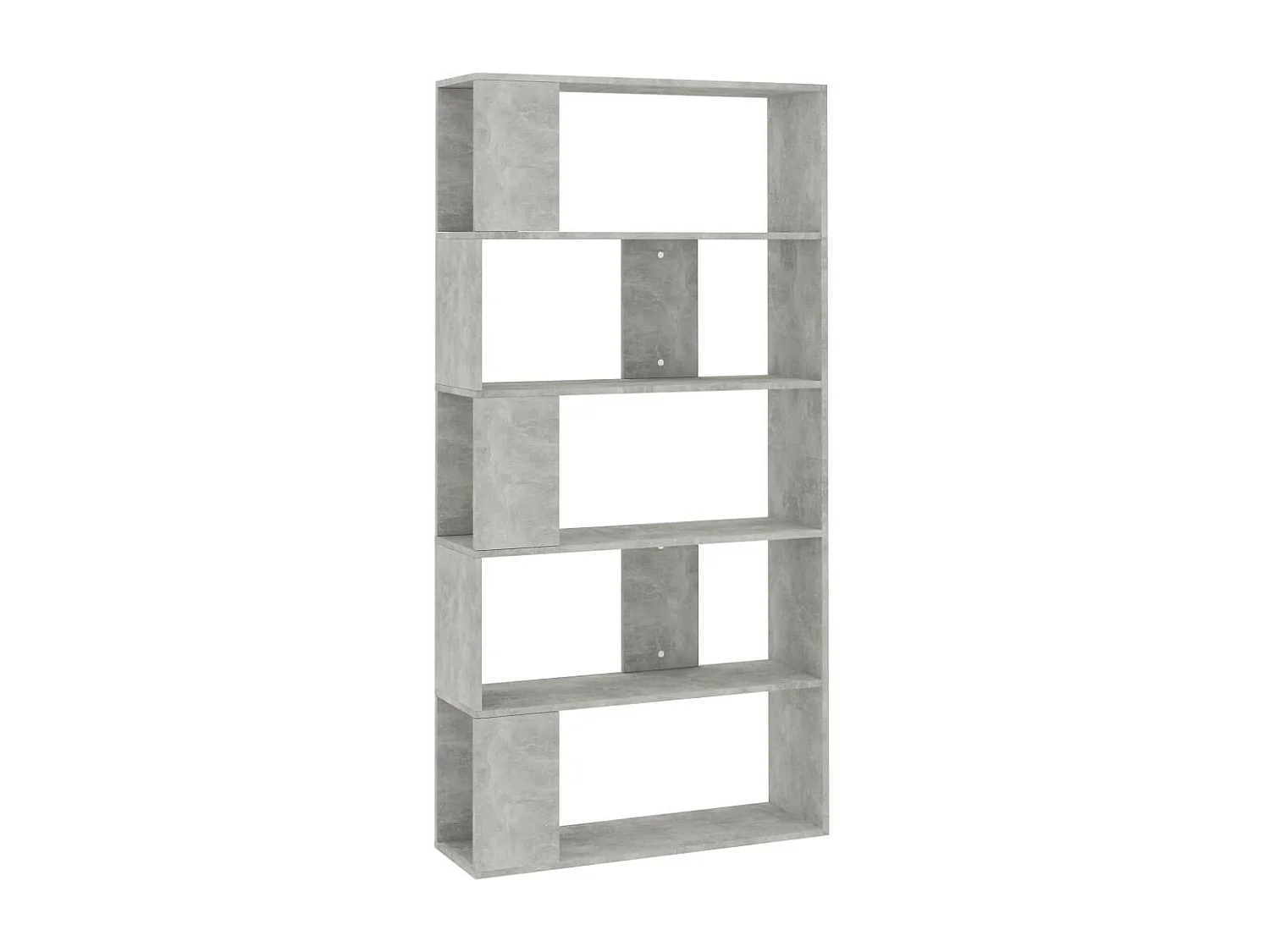 Bibliothèque-Séparateur de pièce Gris béton 80x24x159