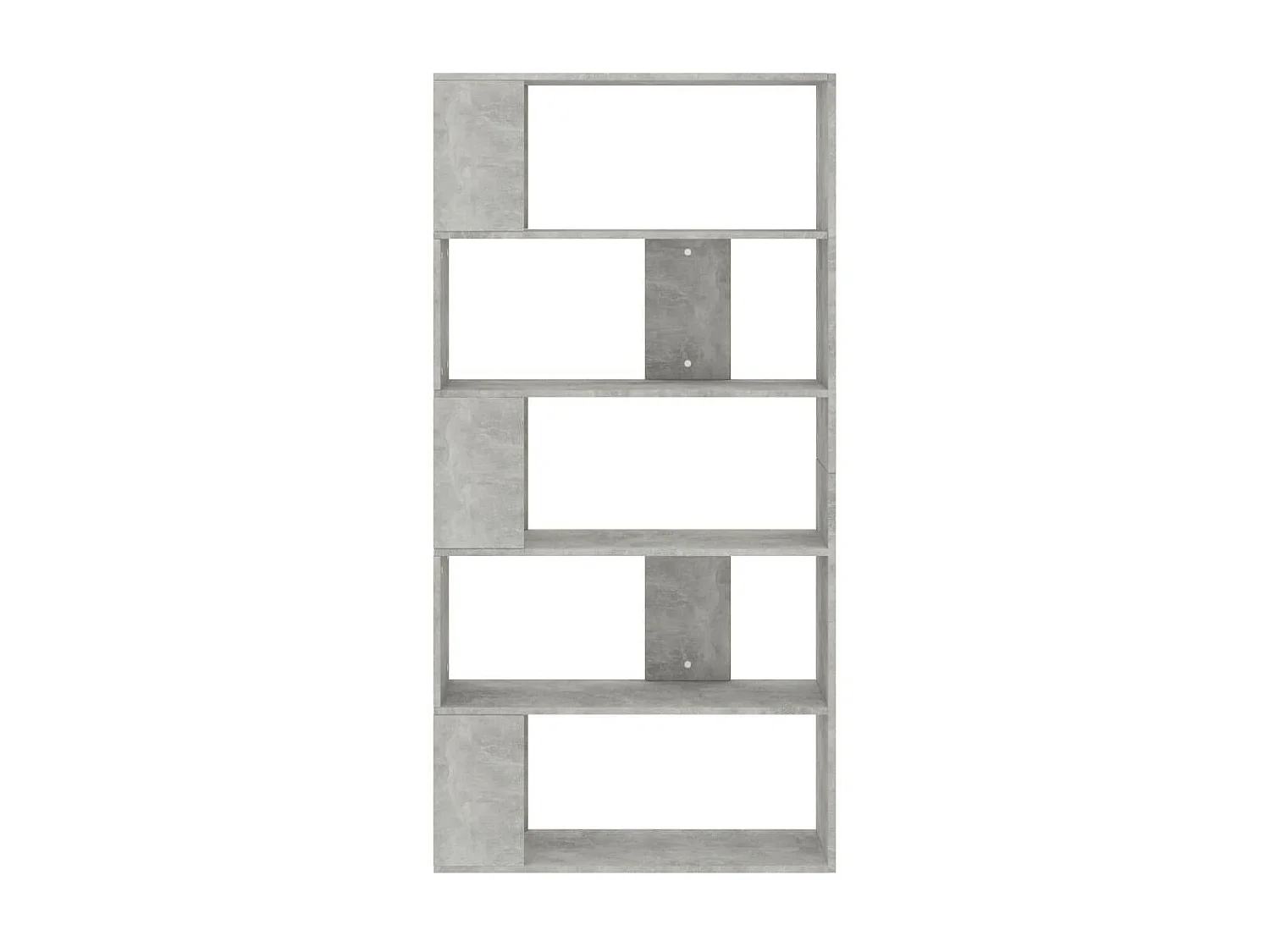 Bibliothèque-Séparateur de pièce Gris béton 80x24x159