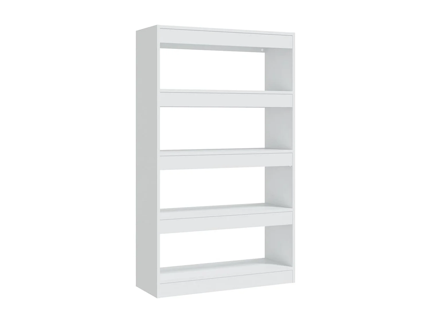 Bibliothèque-Séparateur de pièce Blanc 80x30x135