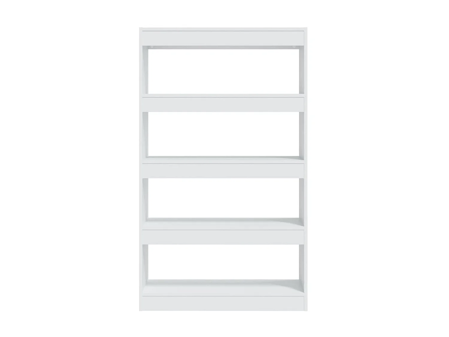 Bibliothèque-Séparateur de pièce Blanc 80x30x135