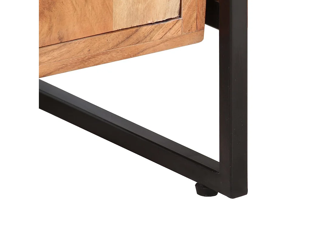 Bibliothèque à 4 niveaux 80x30x180 Bois d'acacia massif