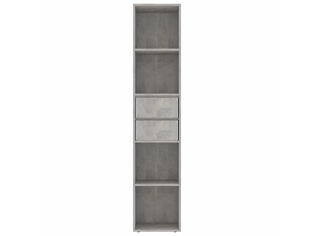 Bibliothèque Gris béton 36x30x171