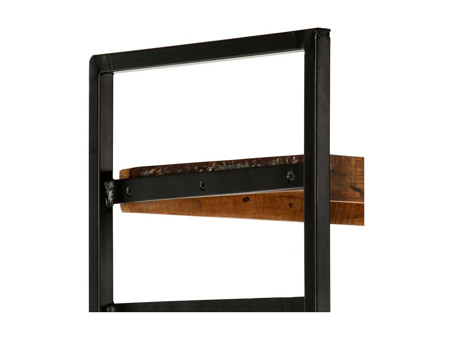 Bibliothèque 4 niveaux 124x30x180 Bois solide de récupération