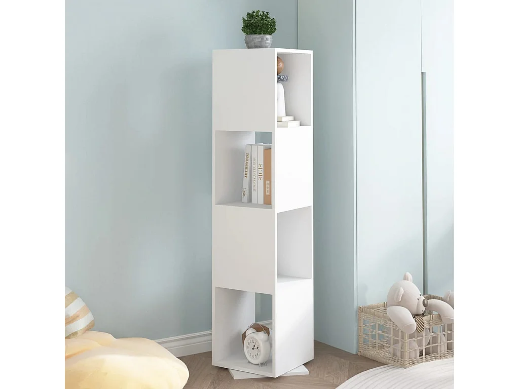 Armoire rotative Blanc 34,5x34,5x147,5