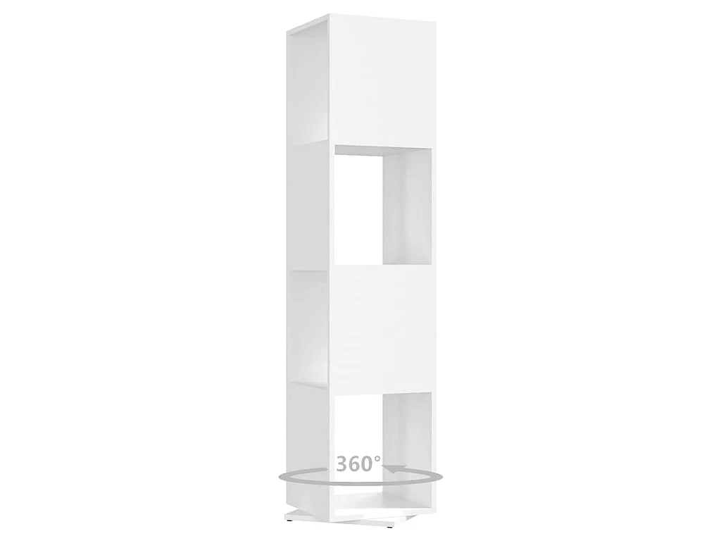 Armoire rotative Blanc 34,5x34,5x147,5