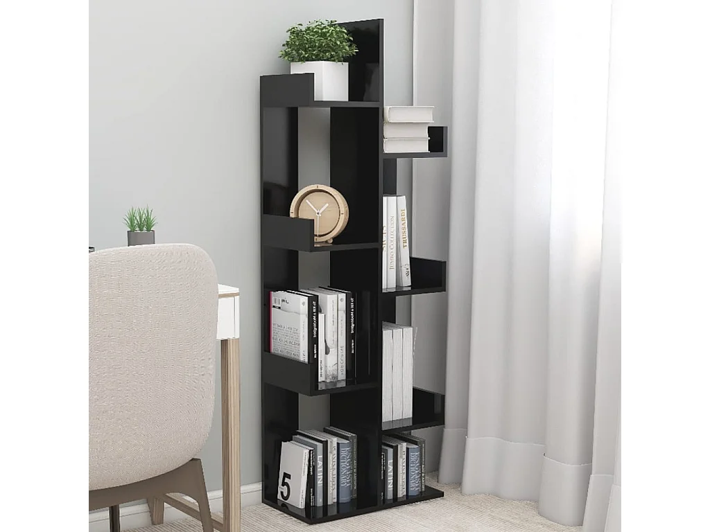 Bibliothèque Noir 48x25,5x140