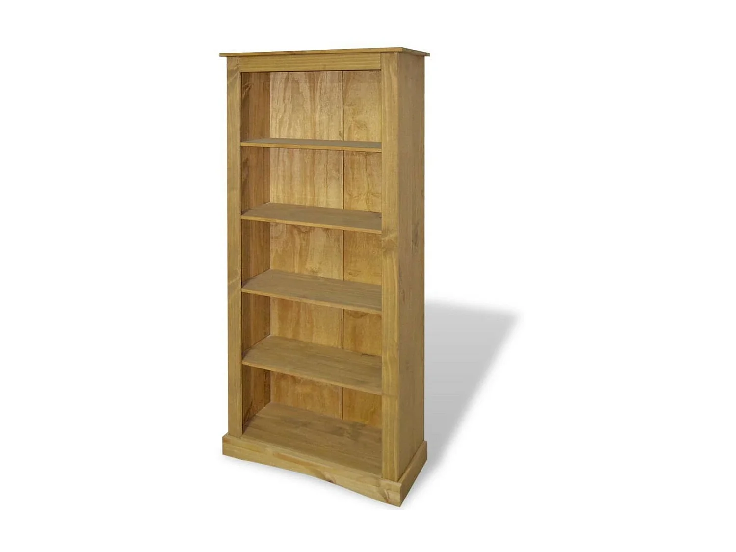 Bibliothèque 5 niveaux pin massif Houra 170cm