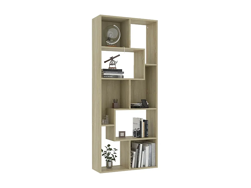 Bibliothèque Chêne sonoma 67x24x161