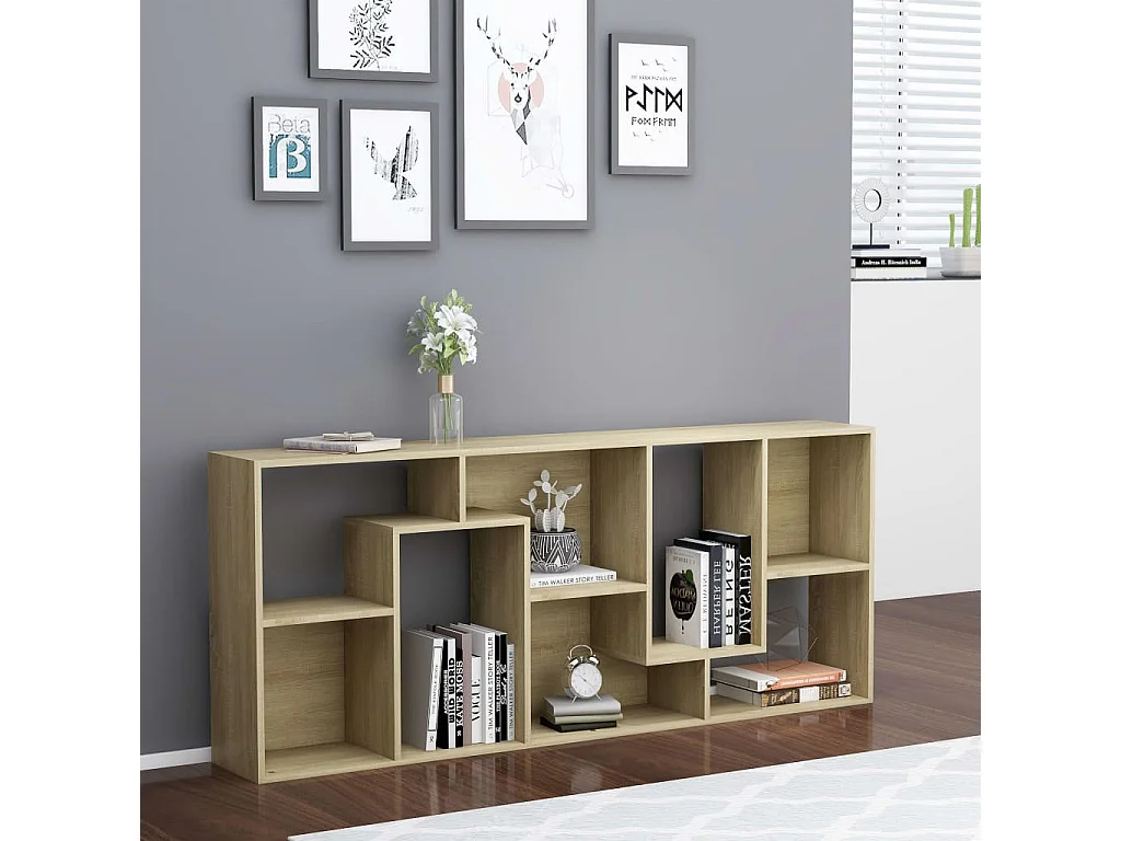 Bibliothèque Chêne sonoma 67x24x161