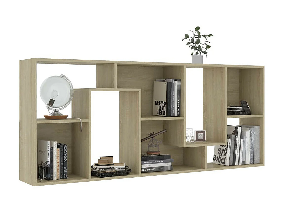 Bibliothèque Chêne sonoma 67x24x161